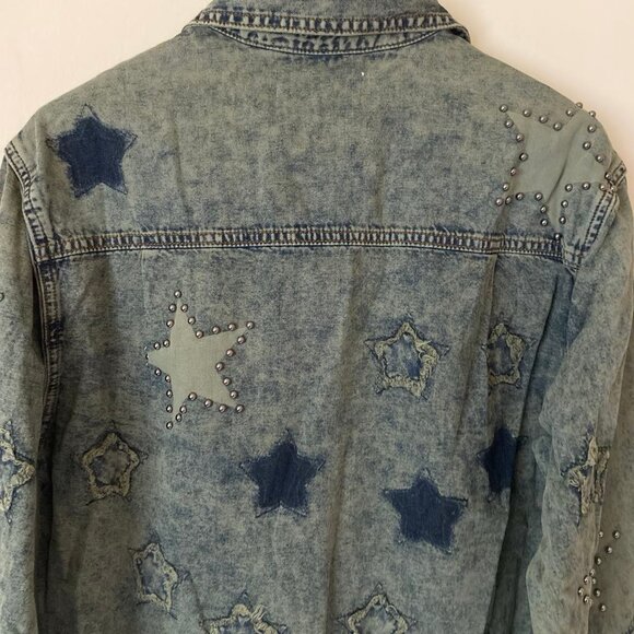 ONE TEASPOON Everyday Blue Classic Star Shirt (Size: S) NWOT - Picture 6 of 12